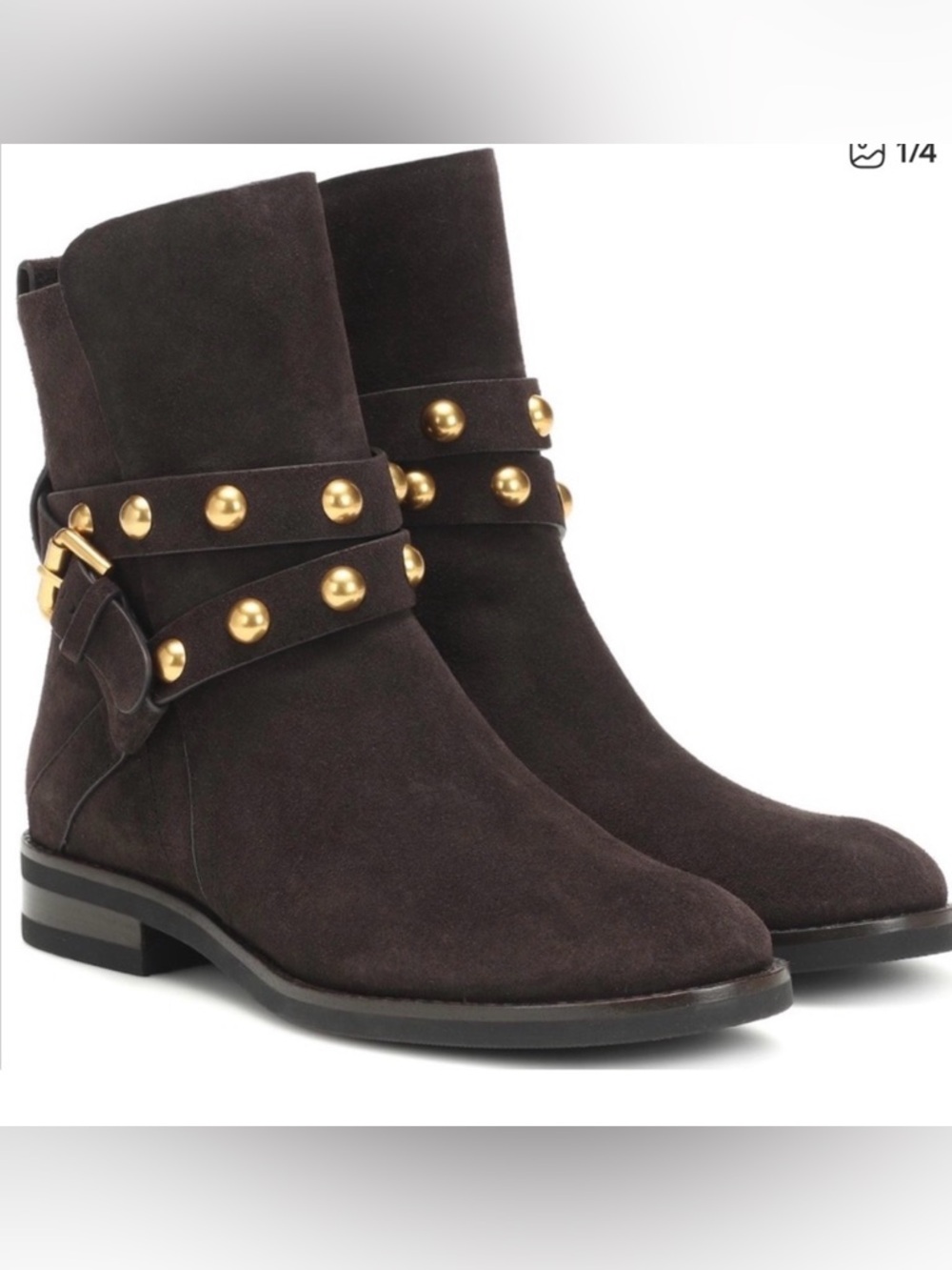 See by Chloe Janis Suede studded boots - worn once size 37 priced accordingly!